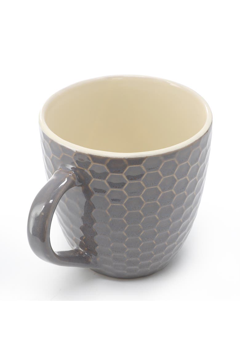 Honeycomb 6-Piece 15 oz. Mug Set, Alternate, color, White