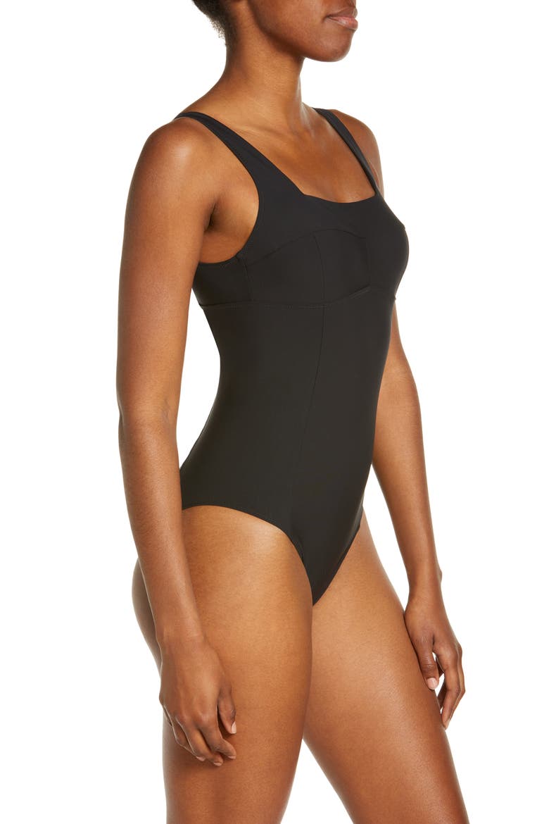 Brook One-Piece Swimsuit, Alternate, color, BLACK