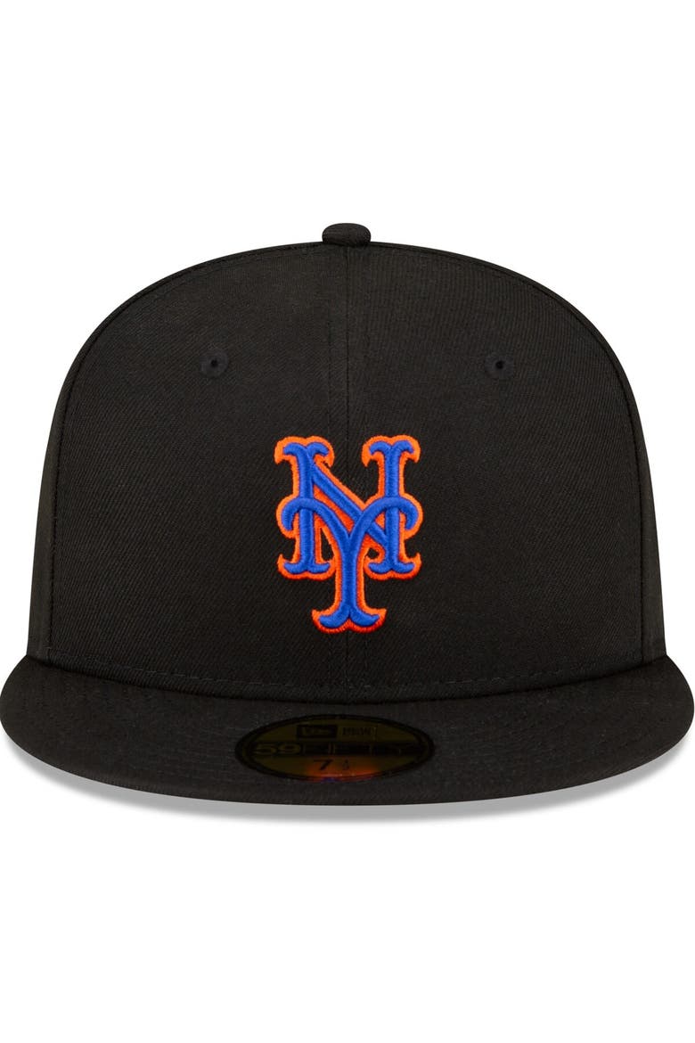 Youth New Era  Black New York Mets Authentic Collection Alternate On-Field 59FIFTY Fitted Hat, Alternate, color, Black
