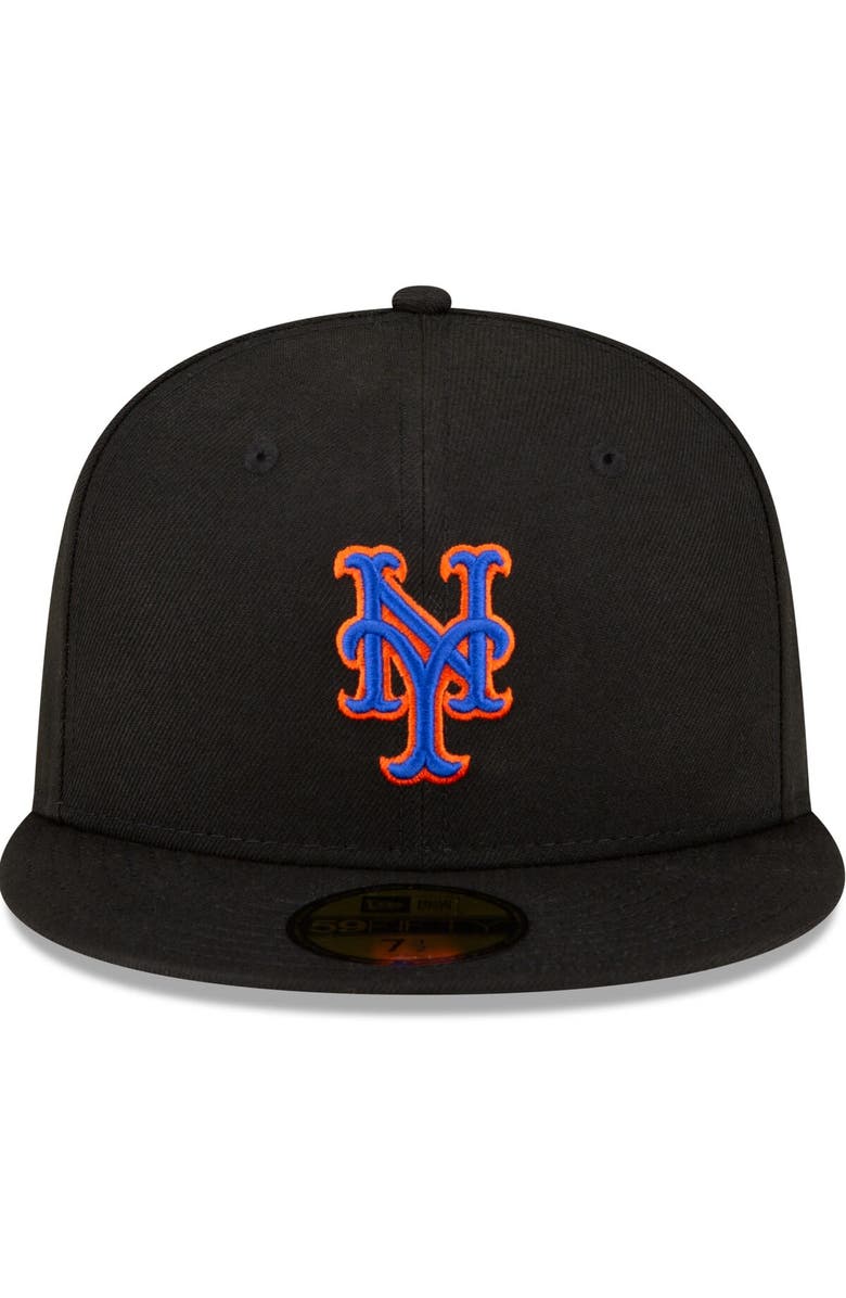 New Era Youth New Era Black New York Mets Authentic Collection Alternate On-Field 59FIFTY Fitted Hat, Alternate, color,