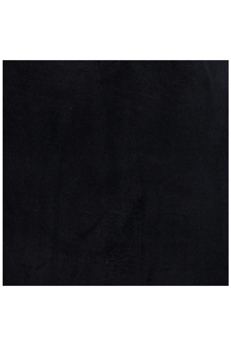 Agneta Transitional Black Square Throw Pillow, Alternate, color, BLACK