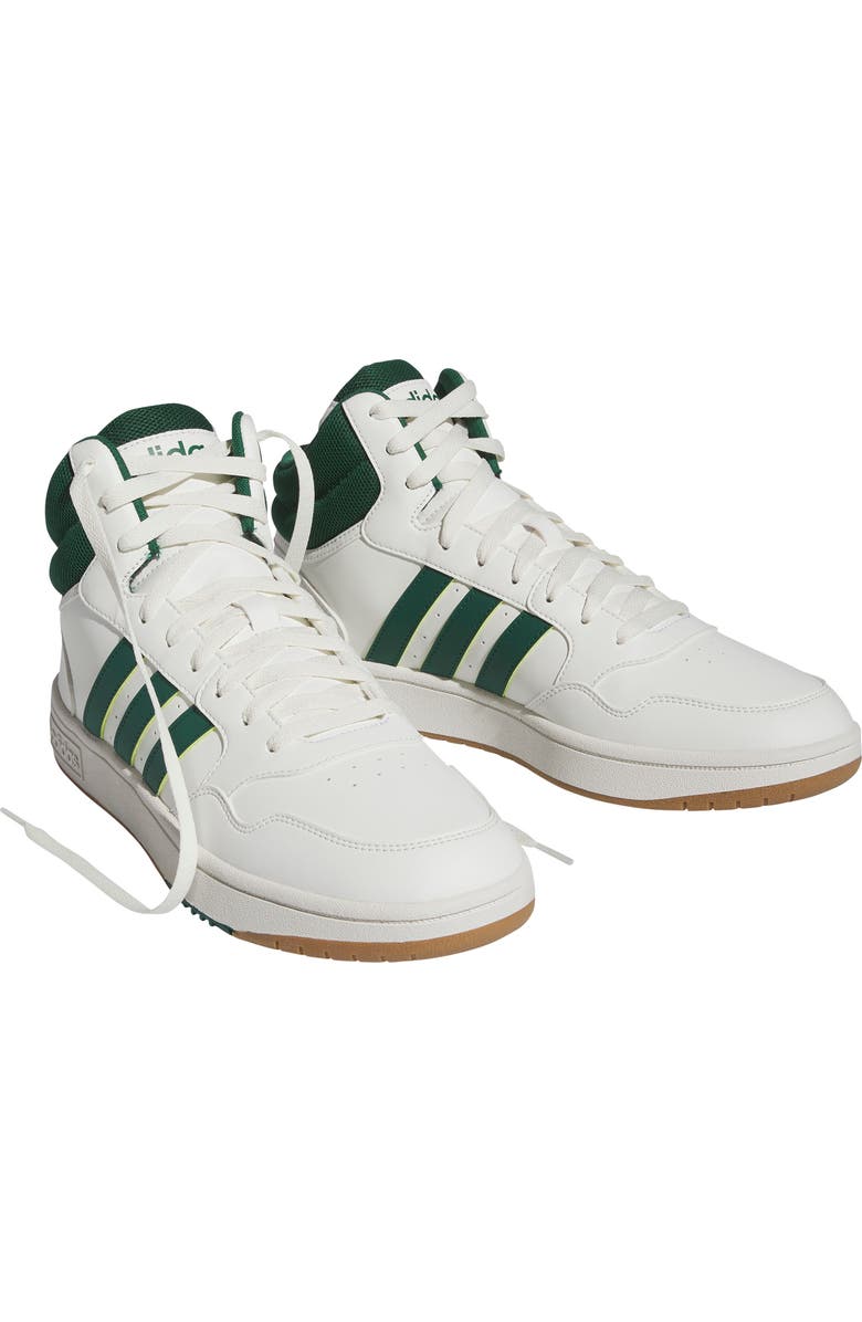 adidas Mid Basketball Sneaker, Main, color, White/ Collegiate Green/ Gum