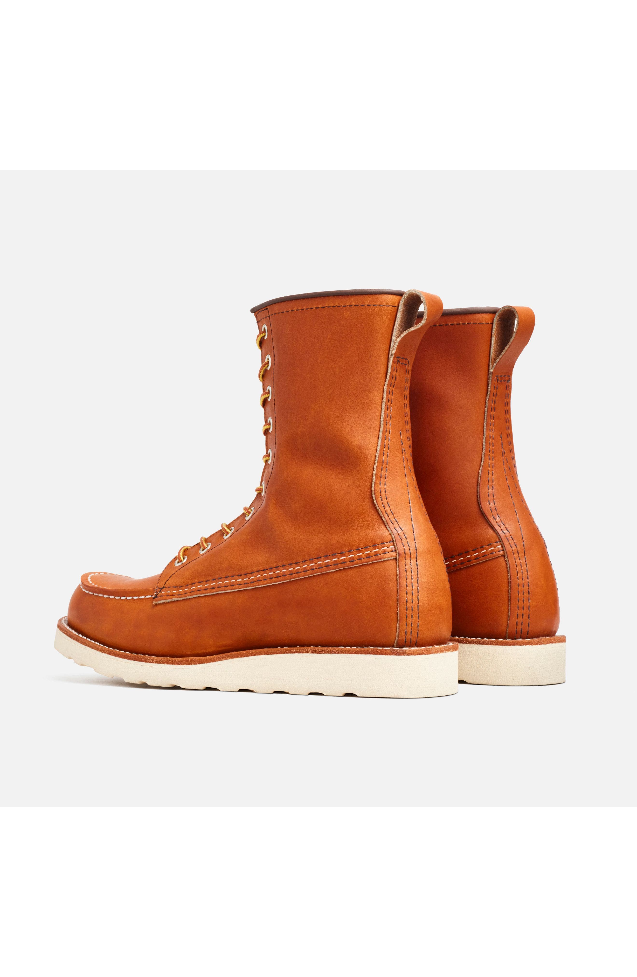 Red Wing Heritage 8-inch Classic Moc<sup>®</sup> Legacy Leather Boot, Alternate, color, Oro Legacy