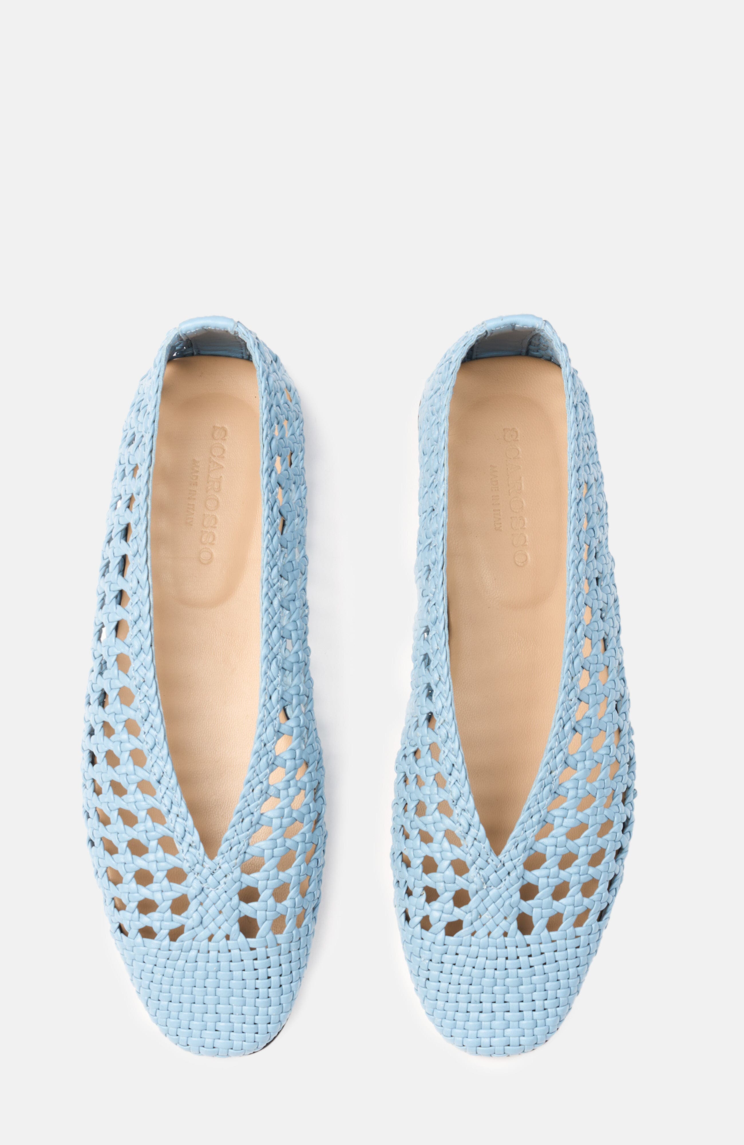 Ella Ballerinas, Alternate, color, Light Blue - Calf