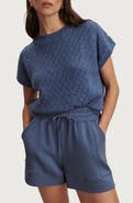 Varley Manae Textured Pointelle Cotton Blend Sweater