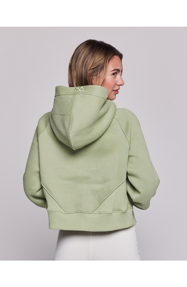 Rebody Active Effortless Fleece Full Zip Hoodie, Alternate, color, Matcha
