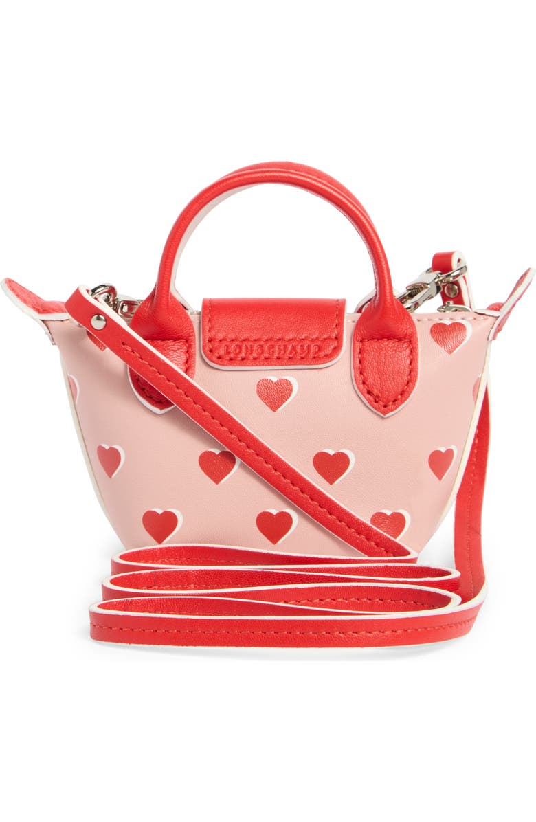 Longchamp Heart Print Nano Crossbody Bag, Alternate, color,