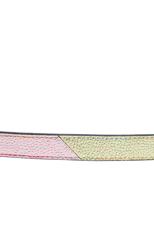 Kurt Geiger London Reversible Leather Belt In Multi