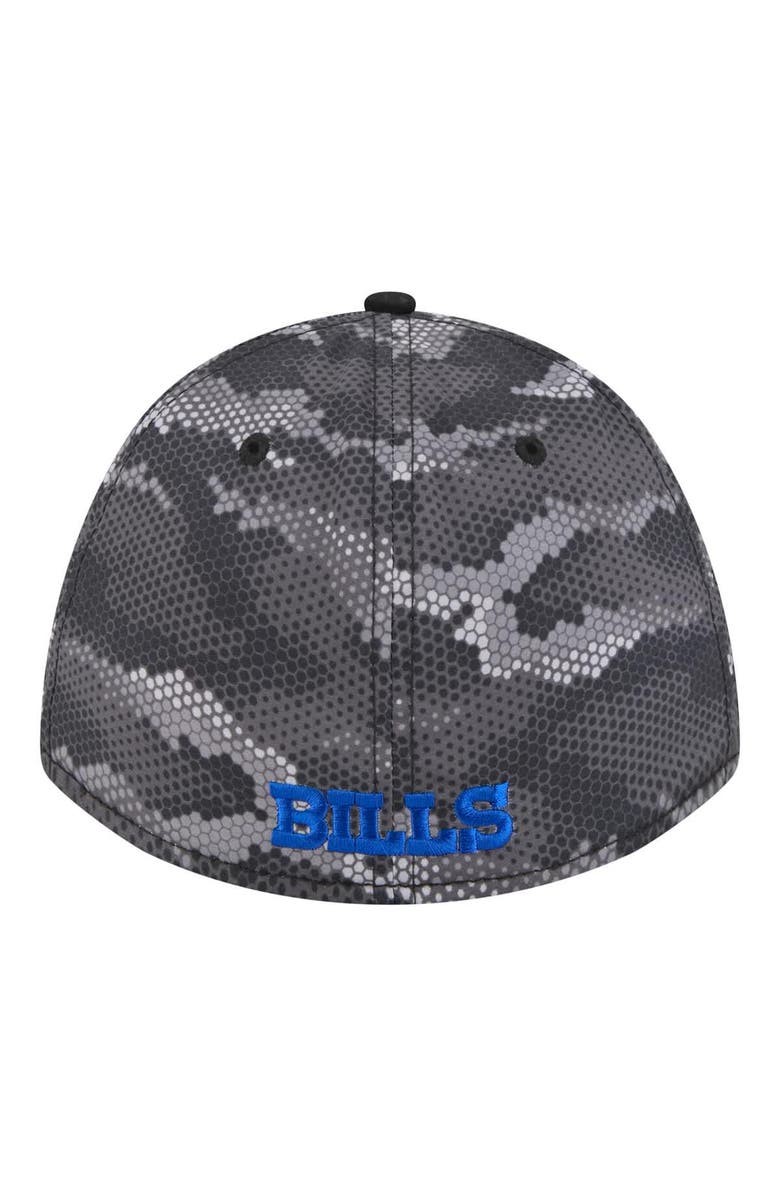 New Era Men's New Era  Black Buffalo Bills Camo A-Frame 39THIRTY Flex Hat, Alternate, color, Black