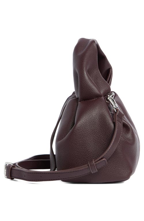 Bcbg Mini Pleated Top Handle Bag In Burgundy