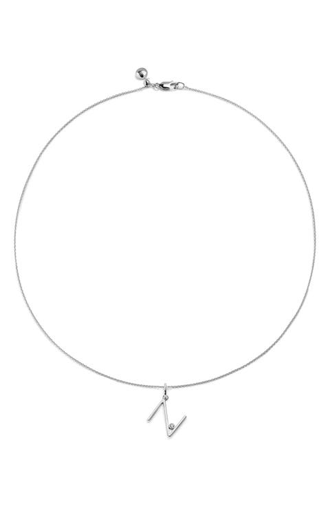 Lab Grown Diamond Initial Pendant