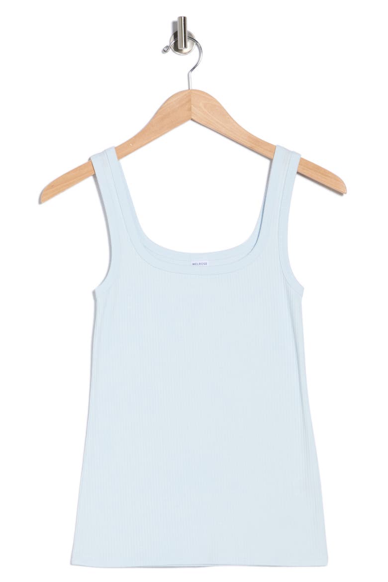 Rib Tank Top, Alternate, color, BLUE BREEZE