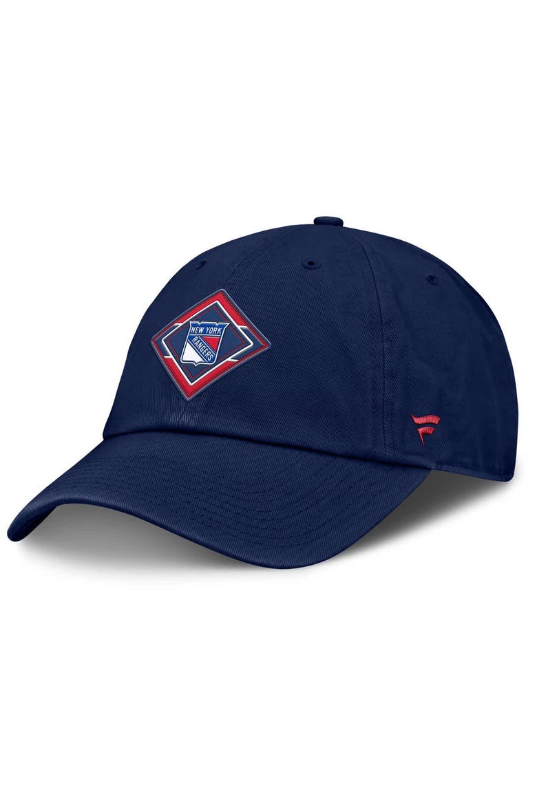 Women's Fanatics Navy New York Rangers Authentic Pro Rink Adjustable Hat, Main, color, Navy