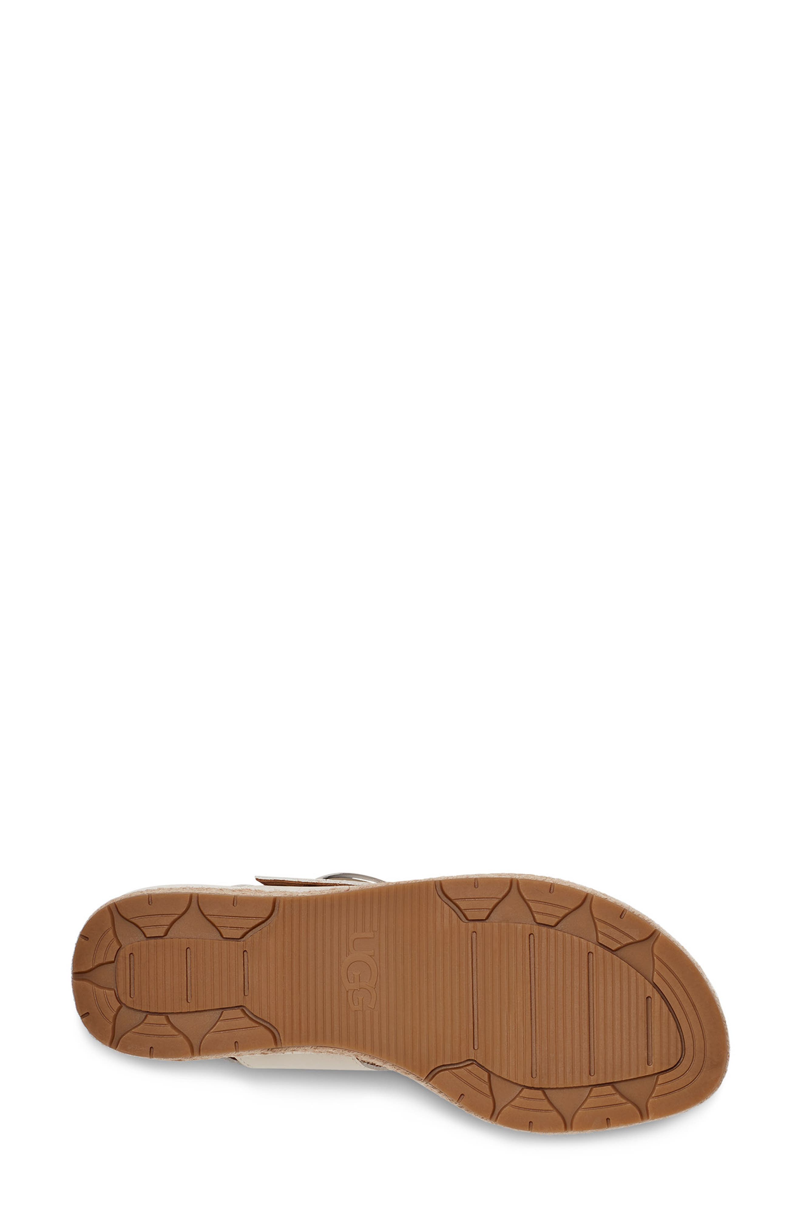 UGG April Espadrille Platform Sandal, Alternate, color, JASMINE LEATHER
