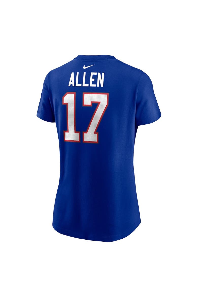 Women's Nike Josh Allen Royal Buffalo Bills Player Name & Number T-Shirt, Alternate, color, Royal