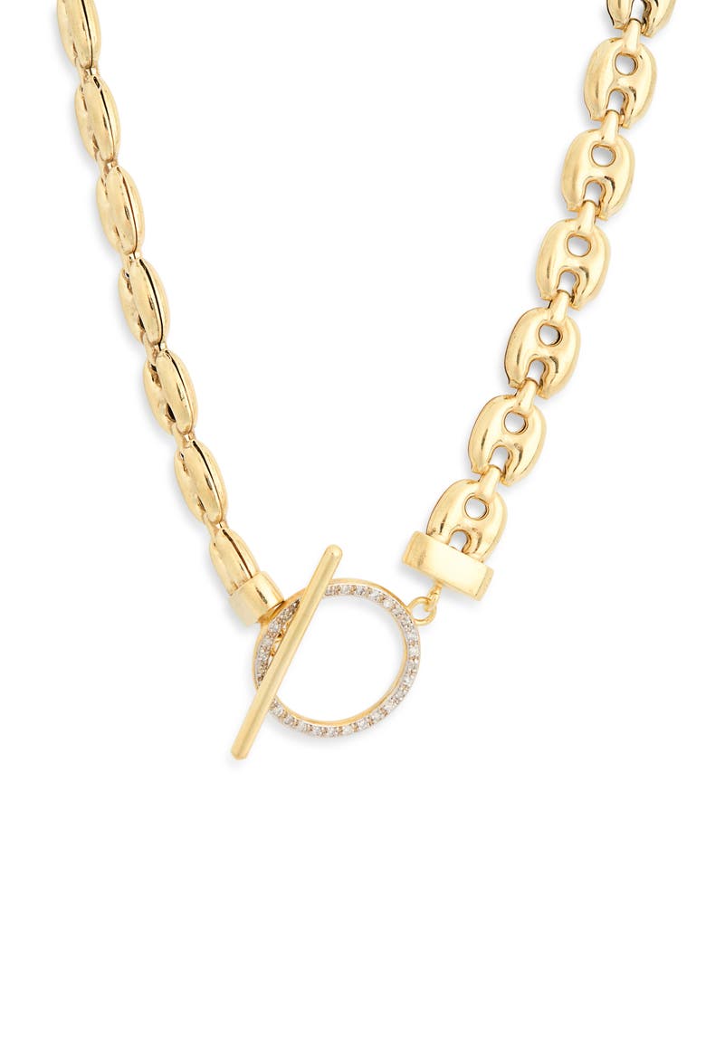 Diamond Chain Link Necklace - 0.2ct., Alternate, color, YELLOW GOLD