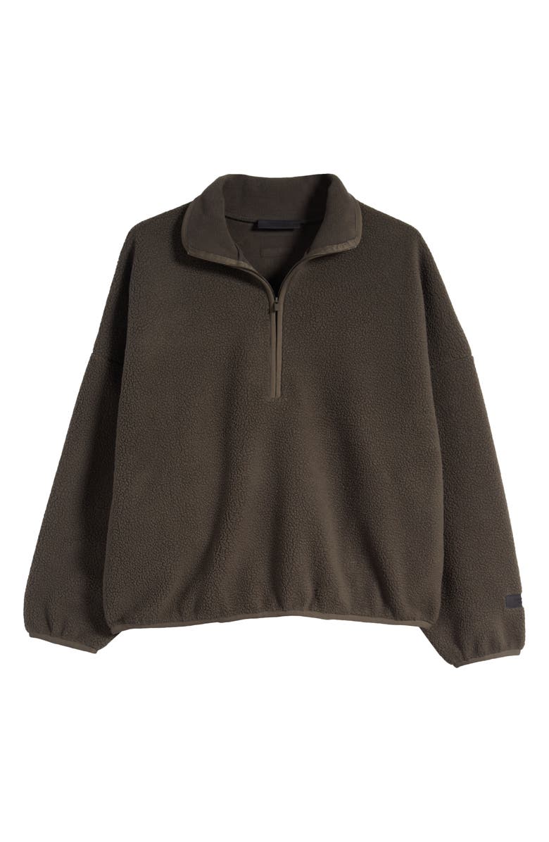 Fear of God Essentials Half Zip Polar Fleece Pullover, Alternate, color, 