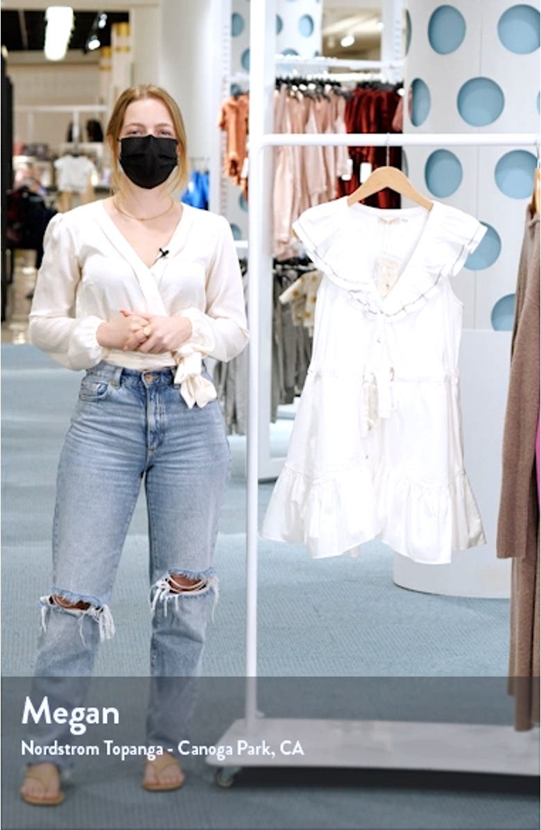 Arsola Ruffle V-Neck Minidress, sales video thumbnail