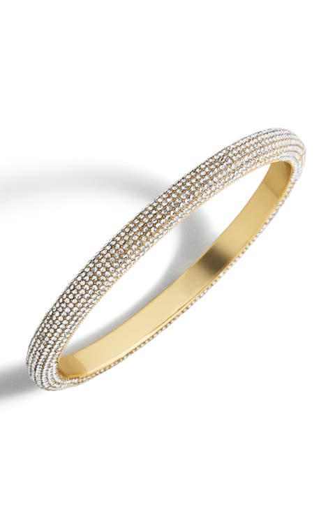 Dove Crystal Hinge Bangle