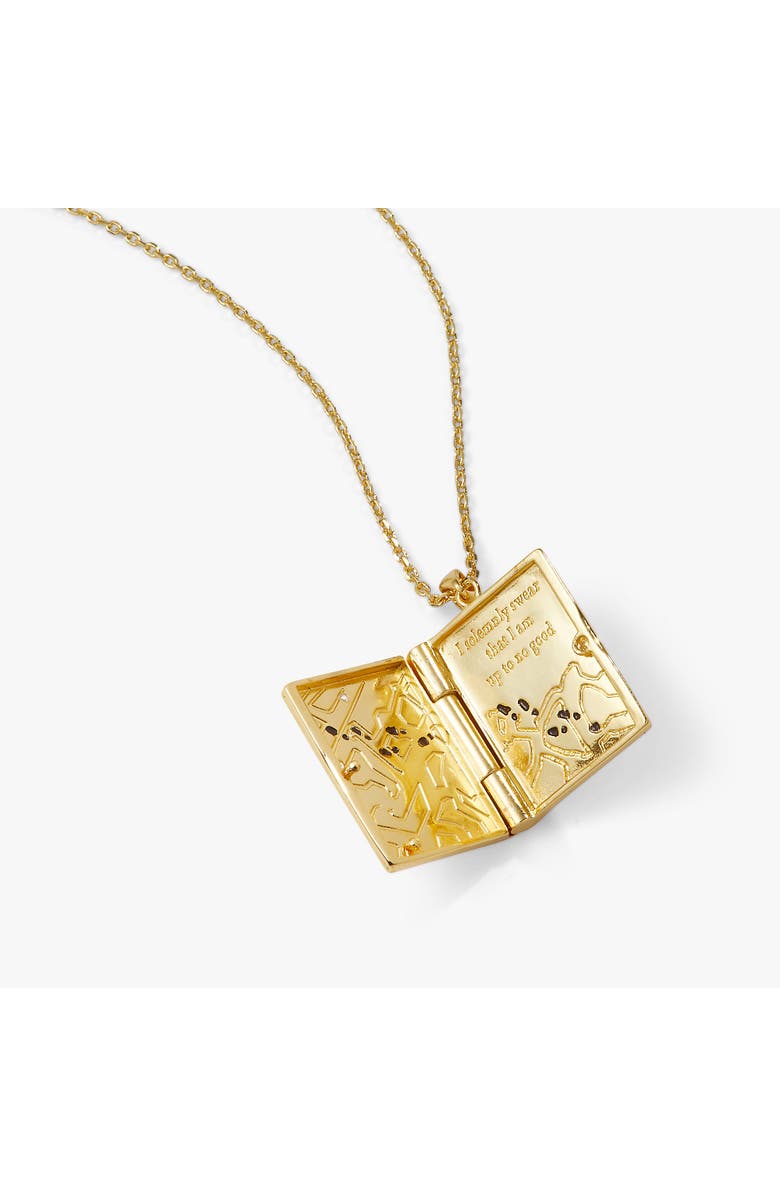 Alex and Ani Harry Potter<sup>™</sup> Mischief Managed Locket Necklace, Alternate, color, Gold