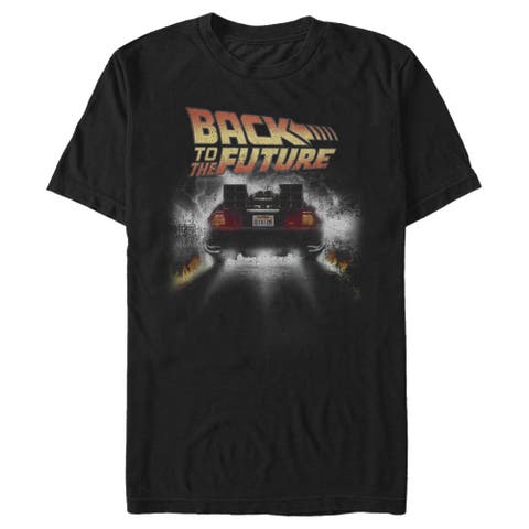 Men's Back to the Future Time Machine Glow  Graphic T-Shirt