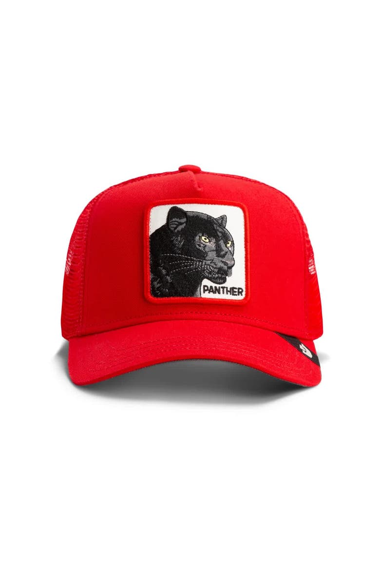 Goorin Bros. Men's Red Goorin Bros The Panther Adjustable Trucker Hat, Alternate, color, Red