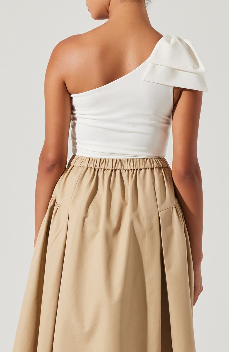 ASTR the Label Jalessa One-Shoulder Bodysuit, Alternate, color, White