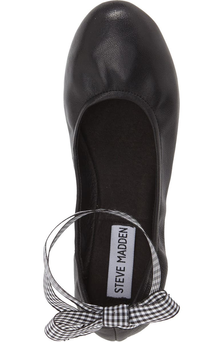 Steve Madden 'Meow' Ribbon Tie Flat, Alternate, color,