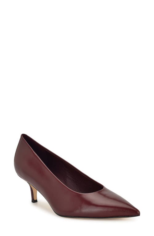 Nine West Adalys Pointed Toe Pump In Red