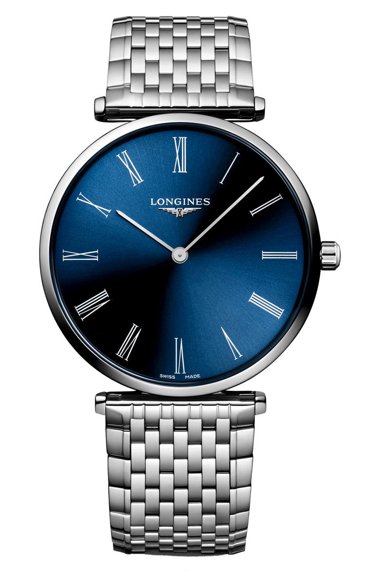 La Grande Classique de Longines Bracelet Watch, 38mm, Main, color, BLUE