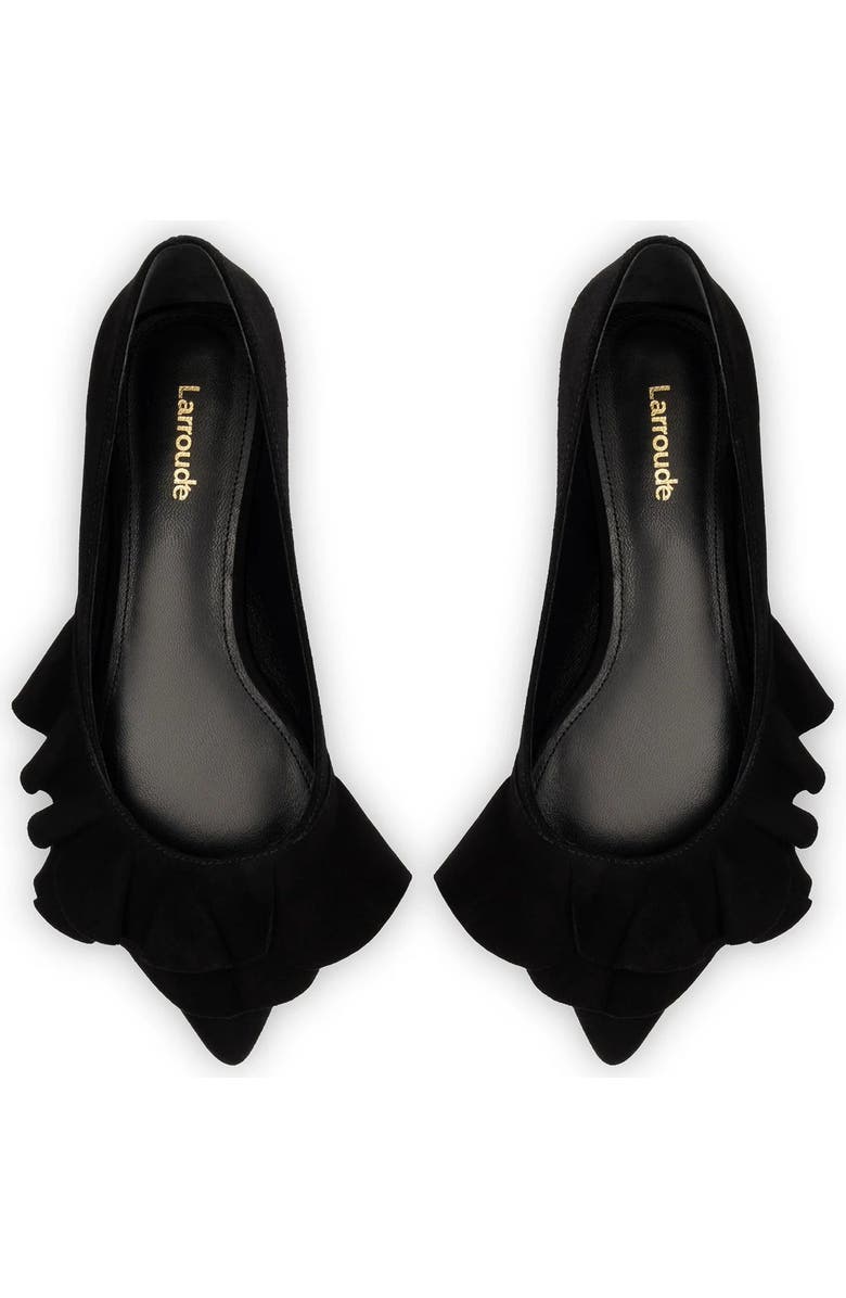 Larroudé Lee Ruffle Flat, Alternate, color,