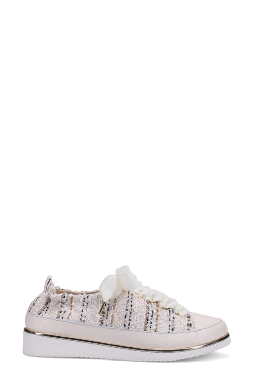 Ron White Tweed Boucle Novella Sneaker In Fawn Multi