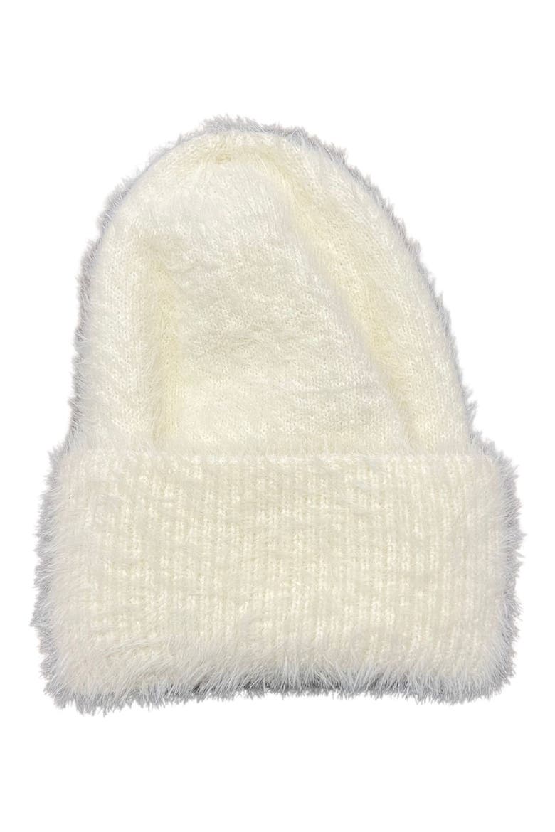 Eyelast Knit Cuffed Beanie, Main, color, IVORY