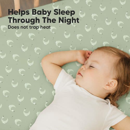 Keababies Soothe Fitted Mini Crib Sheet In Lunaris