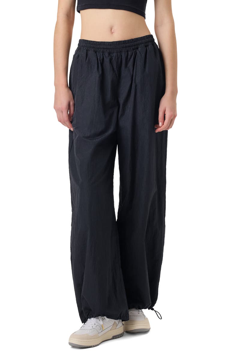 FILA x Hailey Oversize Crinkle Pants, Main, color, 