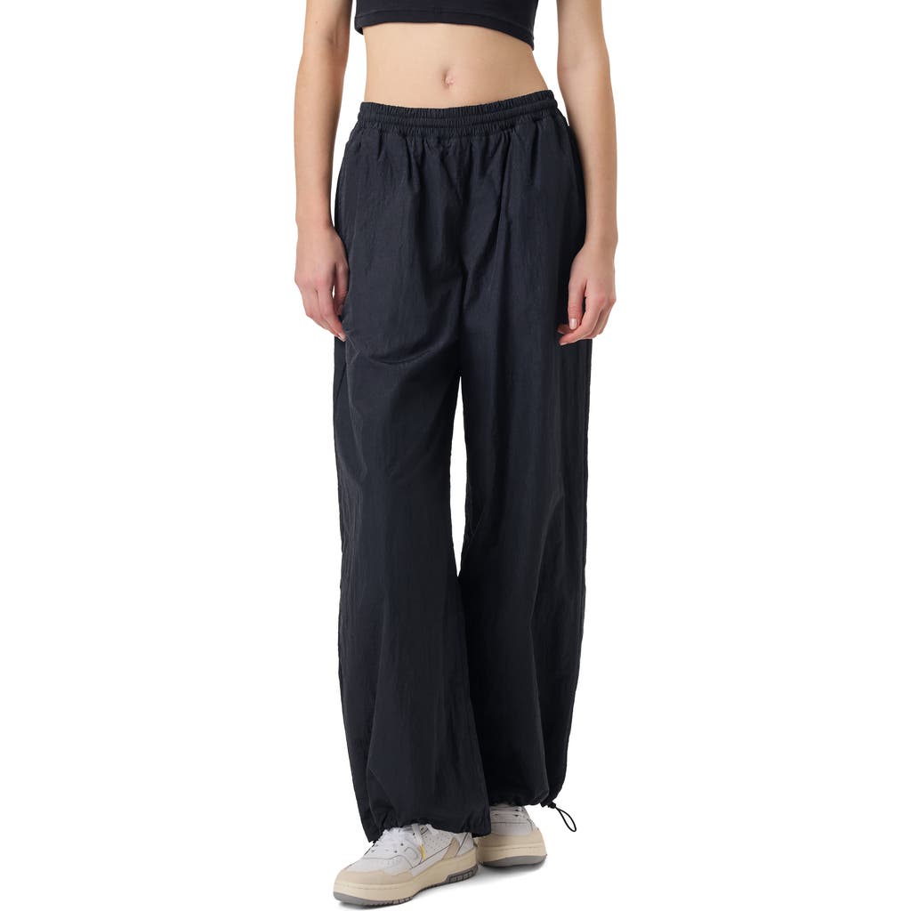 Fila X Hailey Oversize Crinkle Pants In Black