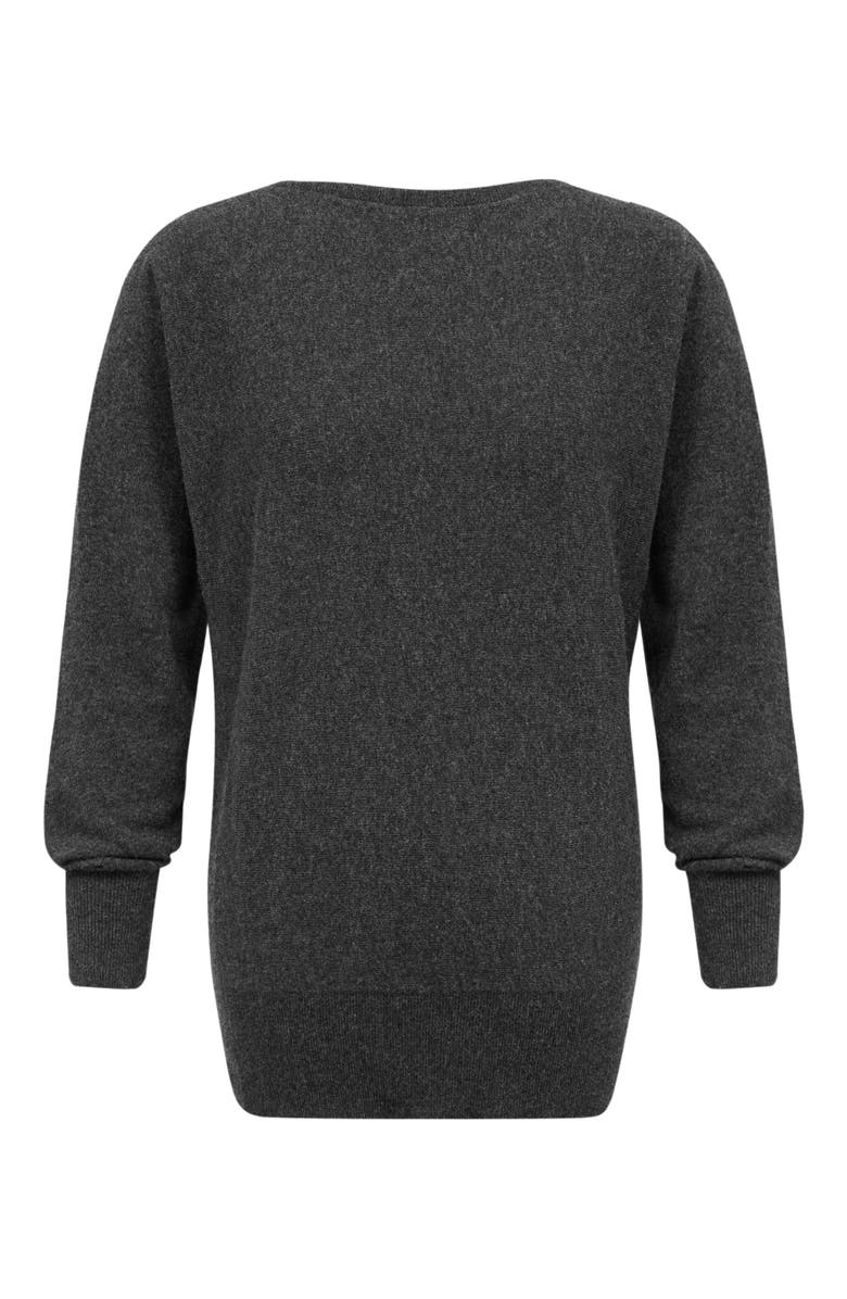 Celtic & Co. Geelong Slash Neck Sweater, Alternate, color, Charcoal
