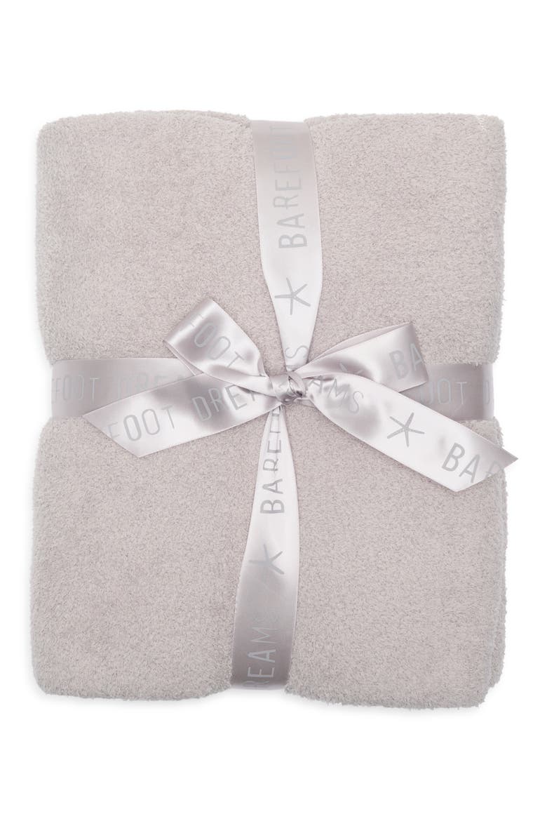 CozyChic® Diamond Stripe Throw, Main, color, OYSTER/ CREAM
