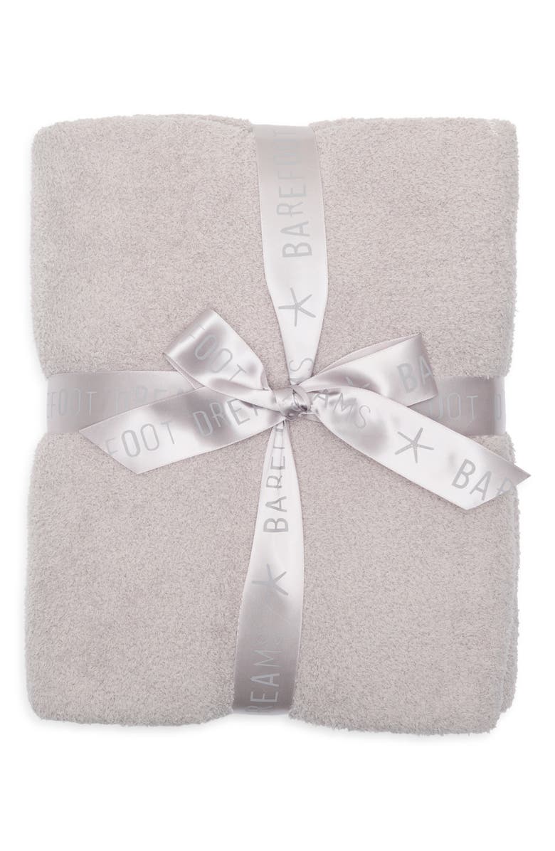 Barefoot Dreams<sup>®</sup> CozyChic<sup>®</sup> Diamond Stripe Throw, Main, color, Oyster/ Cream