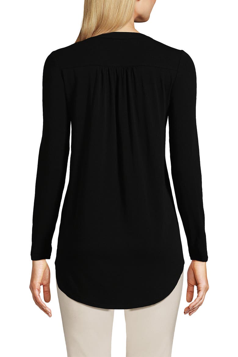 Drapey Rib Tank, Alternate, color, Black