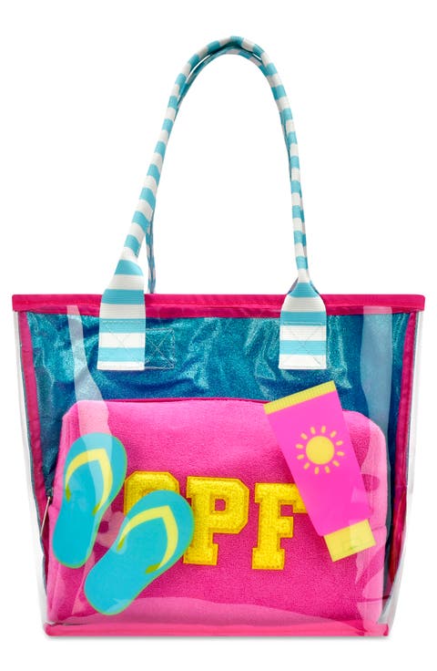 Kids' Pool Party Clear Tote & Zip Pouch Set