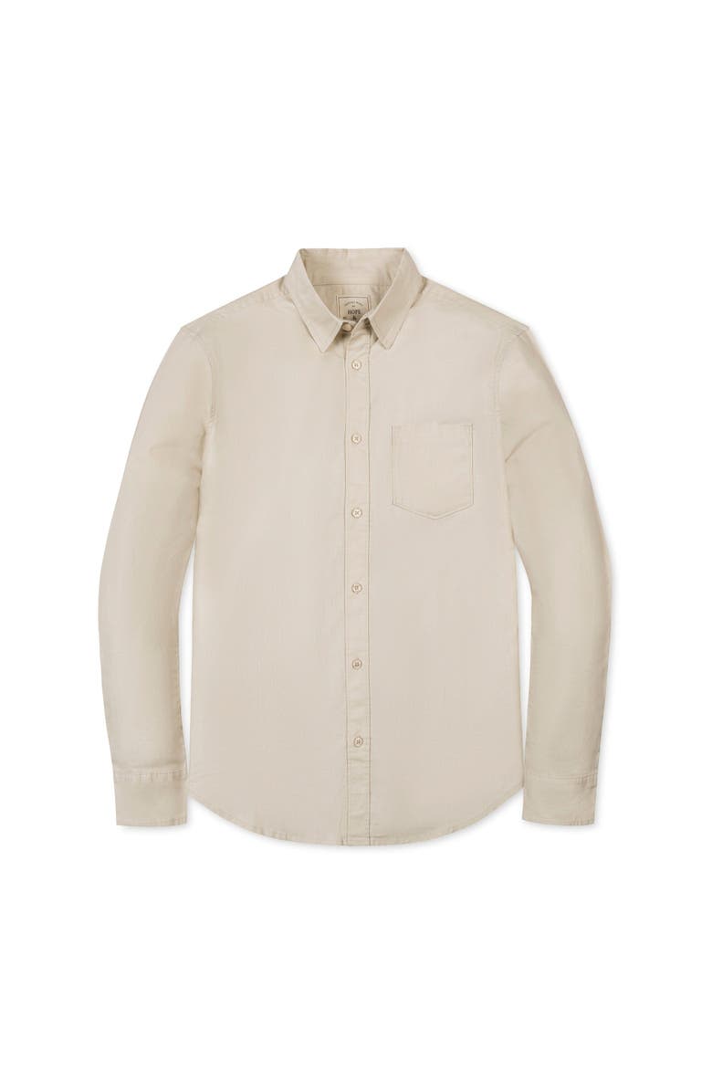 Hope & Henry Long Sleeve Solid Linen Shirt, Alternate, color, Sand Linen