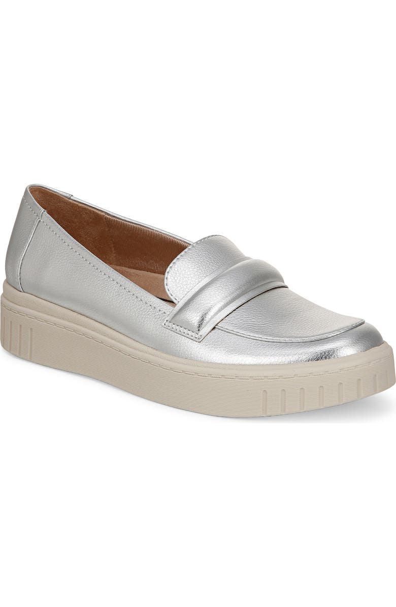 LifeStride Geneva Slip-On Platform Sneaker, Main, color, Silver