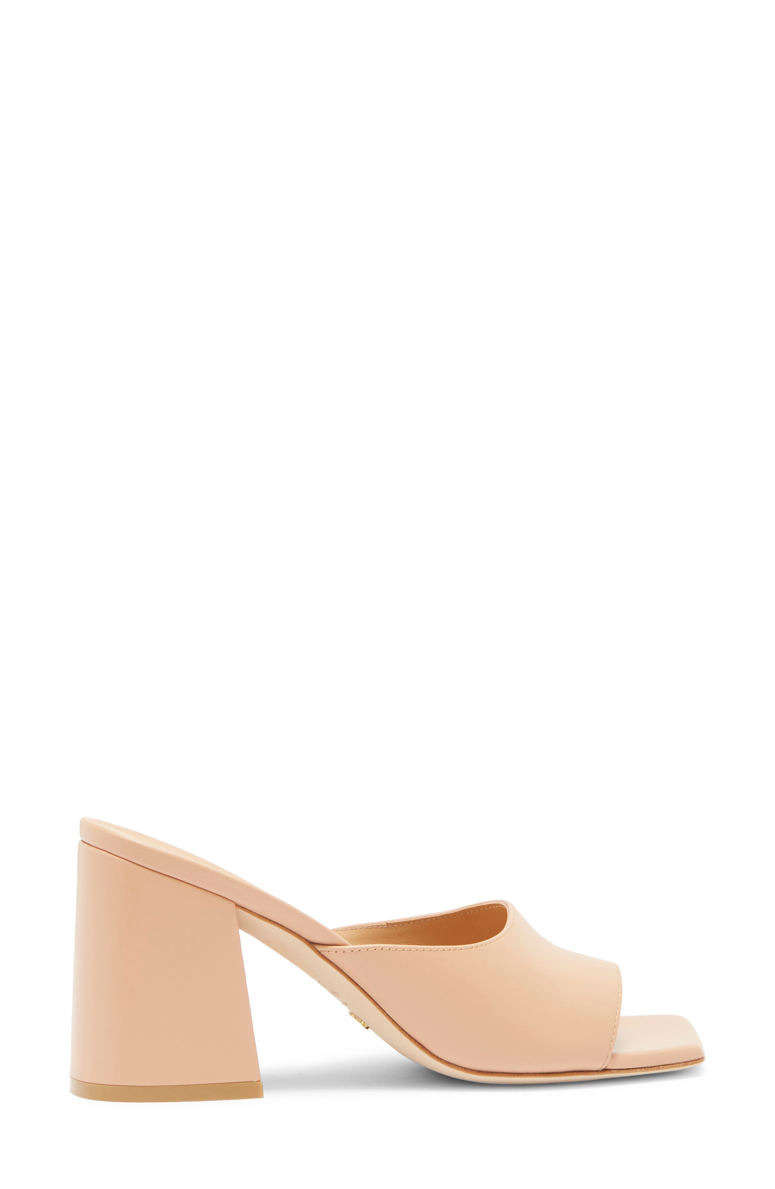 Stuart Weitzman Tia 85 Flare Block Sandal, Alternate, color, Ginger
