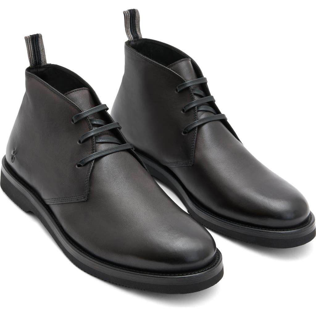 John Varvatos Varick Leather Chukka Boot In Black