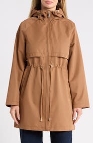 Kate Spade New York Magic Print Hooded Water Resistant Raincoat