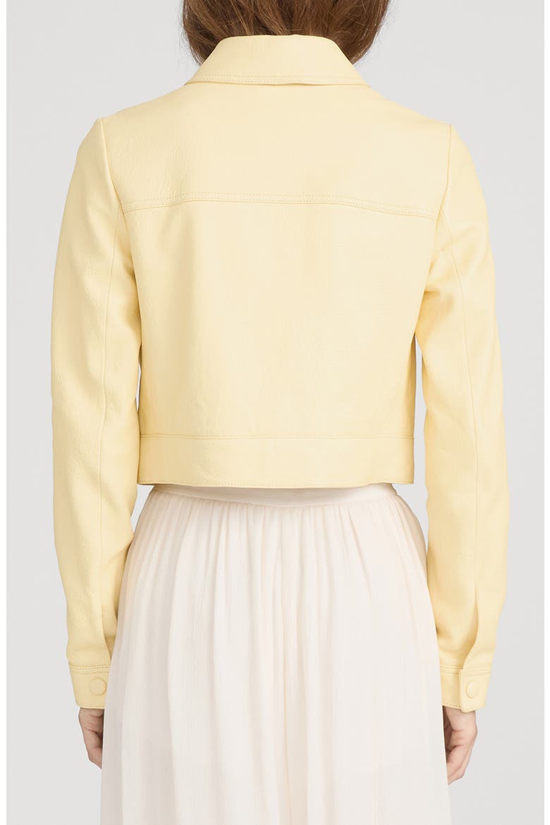 The Small Leather Jacket, Alternate, color, LEMON