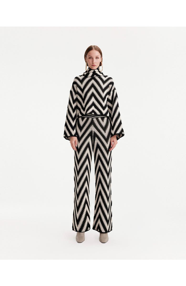 THEO The Label Herringbone Crochet Pant, Alternate, color, 