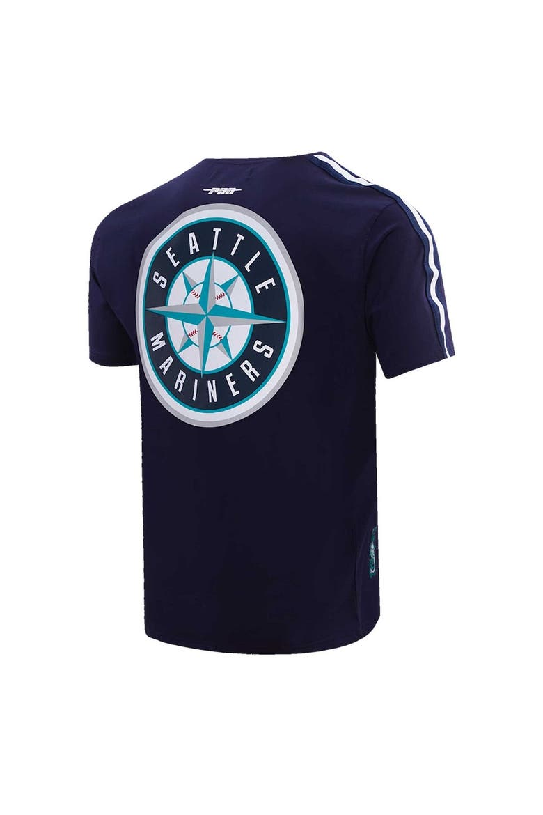 Men's Pro Standard Navy/ Seattle Mariners Taping T-Shirt, Alternate, color, Navy