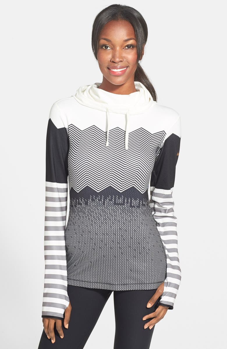 Nike 'Pro Hyperwarm' Engineered Print Hoodie, Main, color,